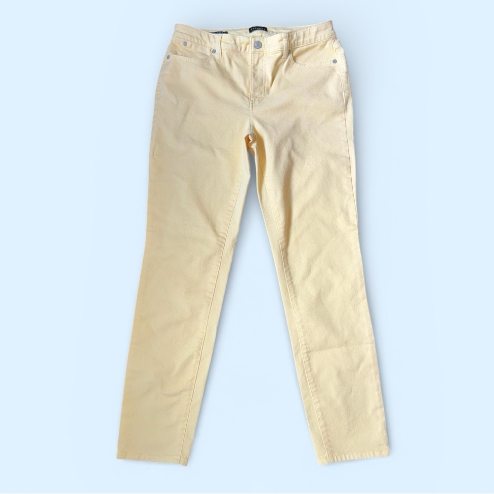 Yellow Slim Ankle Jeans size 4